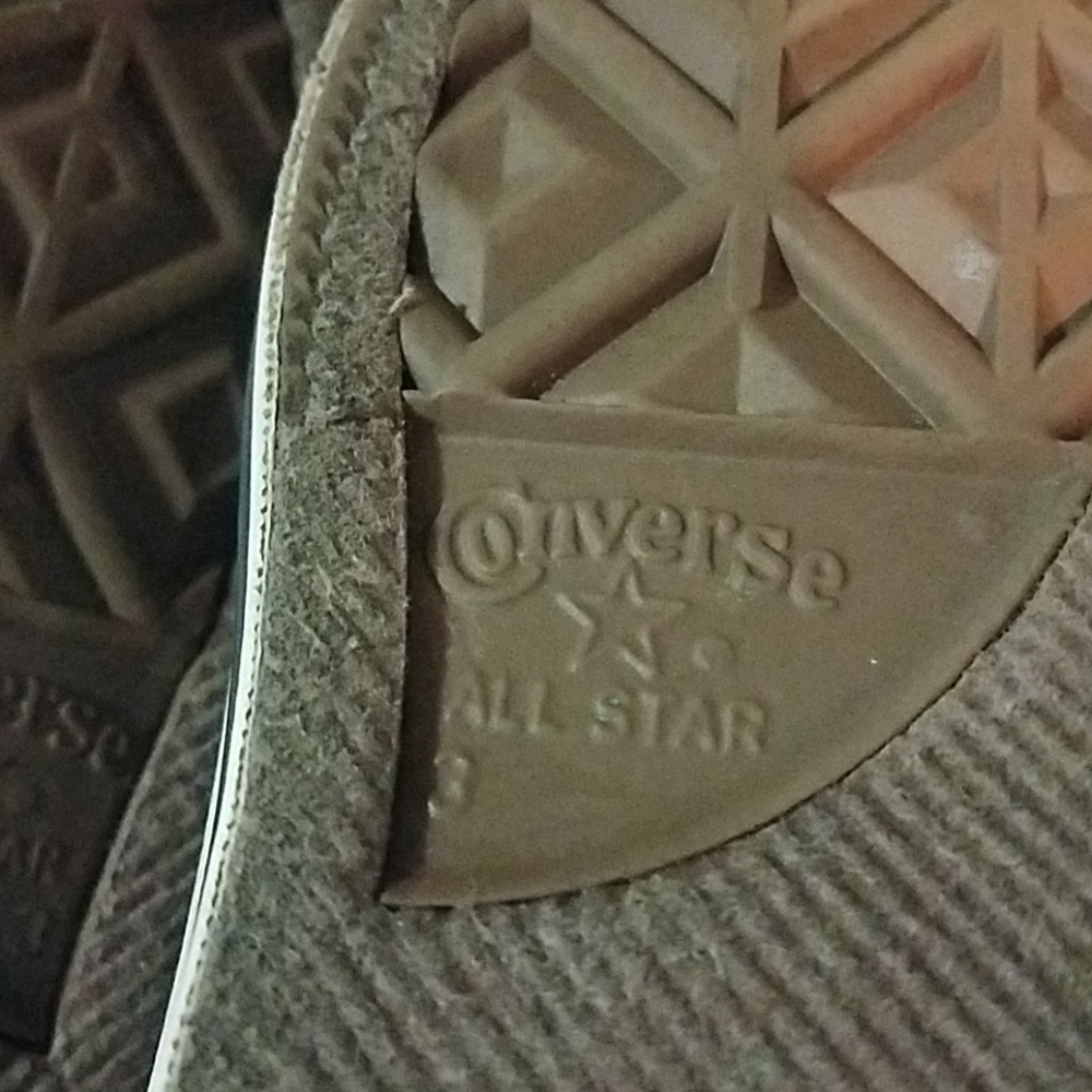 Converse all star textile silver floral sneakers - Picture 8 of 8